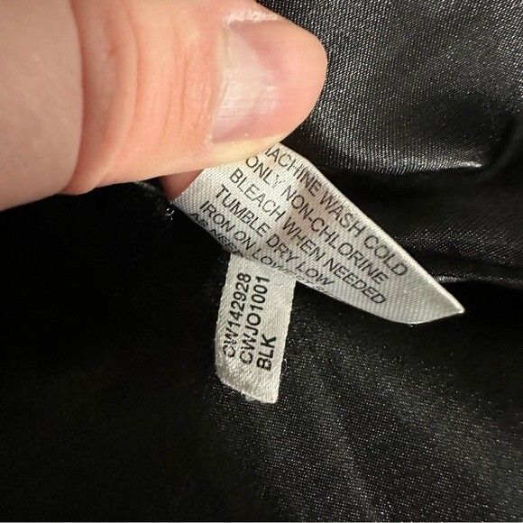 Calvin Klein Black Trenchcoat With Detachable Hood Size Medium - Picture 16 of 16